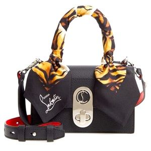 Christian Louboutin Elisa TH Mini Calf Empire Black/Multi/Silver crossbody bag.